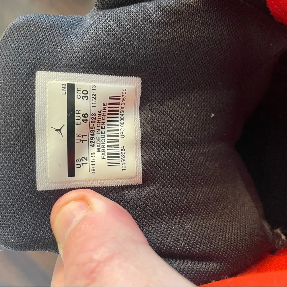 Nike Air Jordan Prime 5 Varsity Red Infrared Size 12 429489-023. - Picture 5 of 5